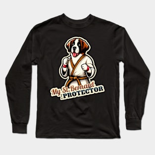 Karate St. Bernard Long Sleeve T-Shirt